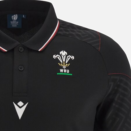 KOSZULKA POLO MACRON WELSH RUGBY RWC 2023